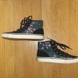 Floral Keds high top sneakers